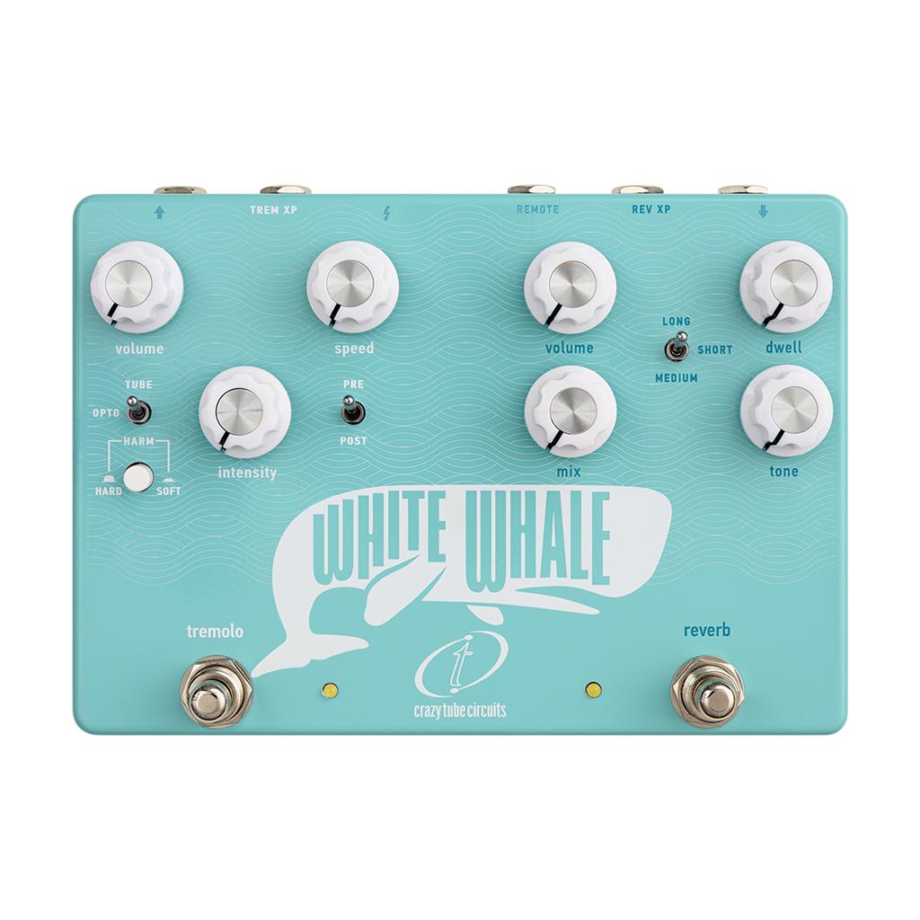 reverb and tremolo pedal Crazy Tube Circuits White Whale V2 Reverb / Tremolo Pedal – Windmill Guitars