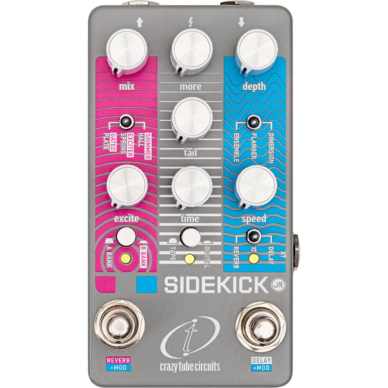 pedal delay chorus reverb Crazy Tube Circuits Sidekick JR Chorus / Flanger/ Delay / Reverb Pedal – Windmill Guitars