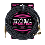Ernie Ball Braided Instrument Cable, Black & Gold  /10ft