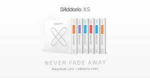 D'addario announce all new XS coated acoustic guitar strings