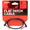 D'Addario Custom Series Flat Patch Cable ~ 12"