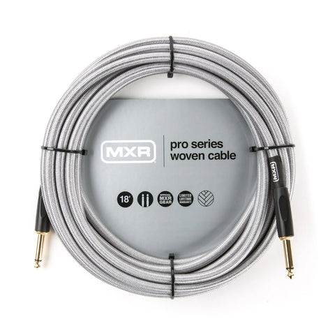 MXR 18ft Pro Series Silver Woven Cable