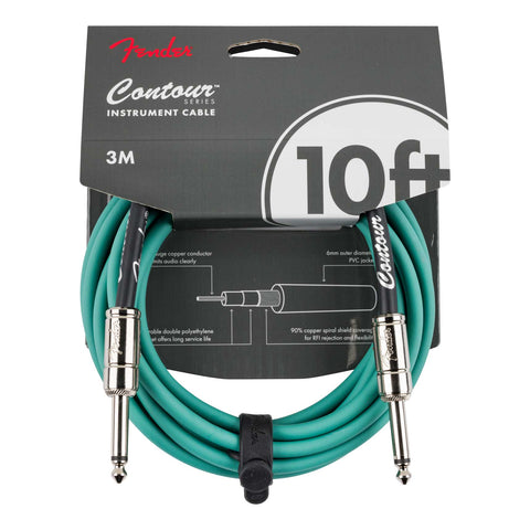 Fender Contour Cable 10ft ~ Sherwood Green