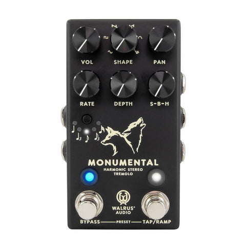 Walrus Audio Monumental Harmonic Stereo Tremolo Pedal ~ Black