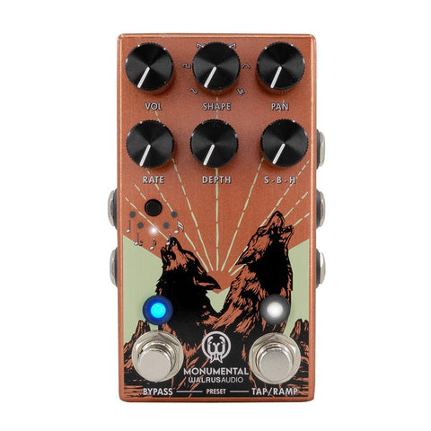 Walrus Audio Monumental Harmonic Stereo Tremolo Pedal ~ Orange