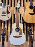 Fender Malibu Player Electro Acoustic ~ Olympic White (Preloved)