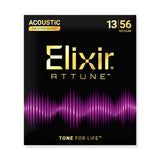 Elixir ATTUNE Phosphor Bronze 13-56 Acoustic Guitar Strings
