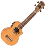 Laka Maple Series Electro-Acoustic Ukulele & Carry Bag ~ Soprano