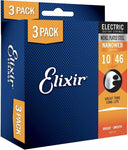 Elixir Nanoweb Electric Guitar Strings, 10-46 (3 For 2 Multipack)
