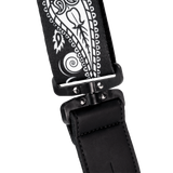 D'Addario Joe Satriani Swivel Guitar Strap ~ Black Paisley
