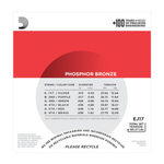 D'Addario EJ17 Phosphor Bronze Acoustic Guitar Strings, Medium, 13-56 (3- PACK)