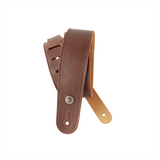 D'Addario Garment Leather Guitar Strap - Brown
