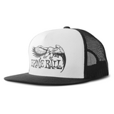 Ernie Ball Baseball Hat ~ Eagle Logo / White
