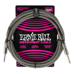 Ernie Ball Braided Instrument Cable ~ Silver Fox