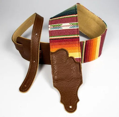 Franklin 3" Saddle Blanket Guitar Strap ~ Caramel