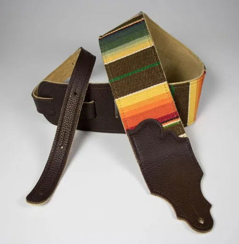 Franklin 3" Saddle Blanket Guitar Strap ~ Brown