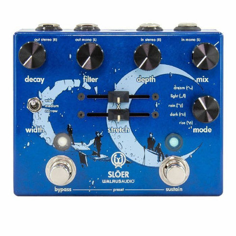 Walrus Audio SLÖER Stereo Ambient Reverb Pedal ~ Blue