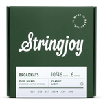 Stringjoy Broadways | Classic Light Gauge (10-46) Pure Nickel Electric Guitar Strings