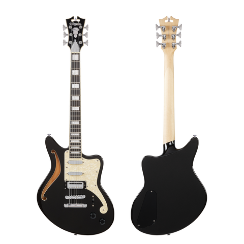 D Angelico Premier Bedford SH Black Flake Windmill Guitars