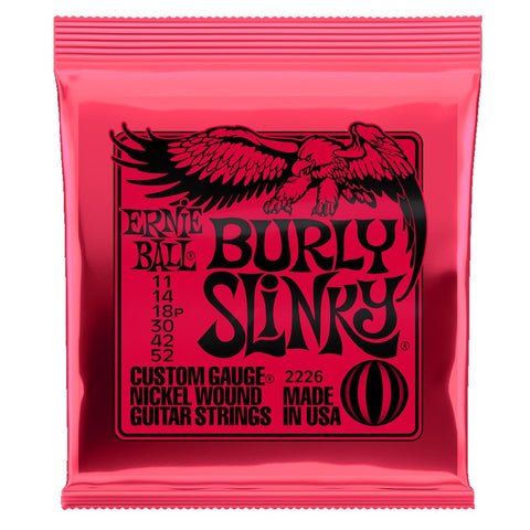 Ernie Ball Burly Slinky 2226 Nickel Guitar Strings Set, 11-52