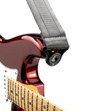 D'addario Auto Lock Guitar Strap - Metal Grey
