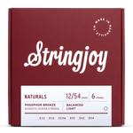 Stringjoy Naturals | Light Gauge (12-54) Phosphor Bronze Acoustic Guitar Strings