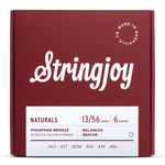 Stringjoy Naturals | Light Gauge (13-56) Phosphor Bronze Acoustic Guitar Strings