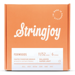 Stringjoy Foxwoods | Super Light Gauge (11-52) Coated Phosphor Bronze Acoustic Guitar Strings