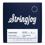 Stringjoy Signatures | Heavy Bottom Light Gauge (10-52) Nickel Wound Electric Guitar Strings