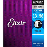 Elixir Polyweb Acoustic Guitar Strings Medium 13-56