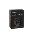 D'Addario Wood Bridge Pin Set with End Pin - Ebony