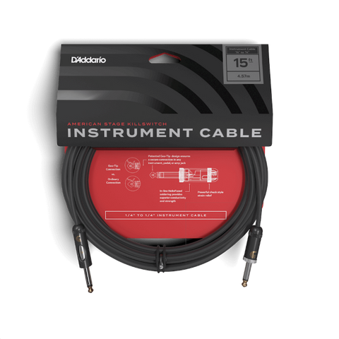 D'addario American Stage Killswitch Guitar Cable - 20ft