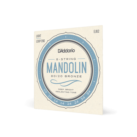 D'Addario EJ62 Light  Mandolin Strings Phosphor Bronze