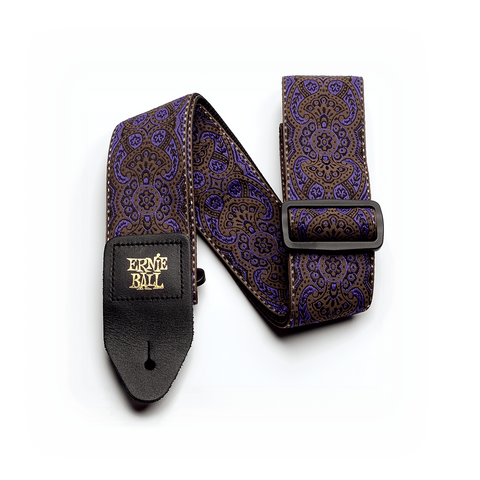 Ernie Ball Jacquard Guitar Strap - Purple Paisley