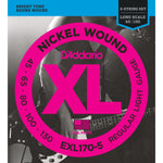 D'addario EXL170 45-130 5 String Bass Strings